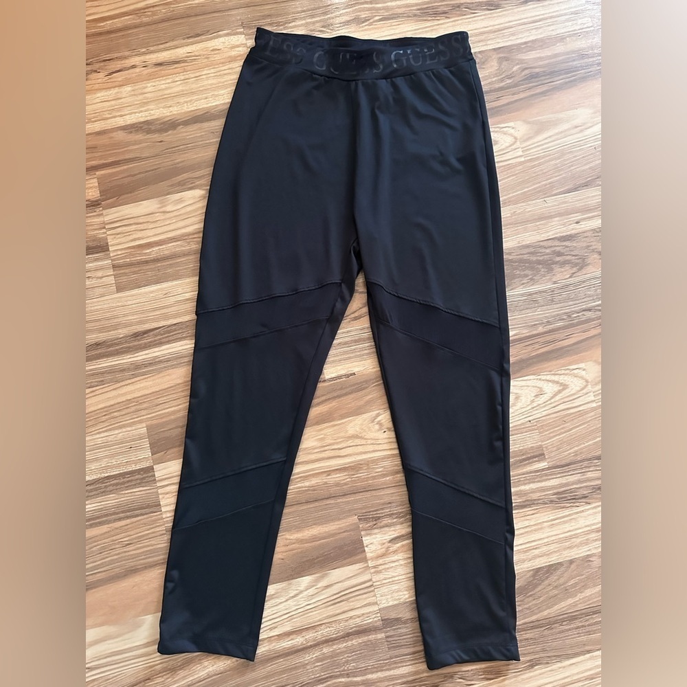 Guess Los Angeles jersey mesh leggings Black High Rise Size large